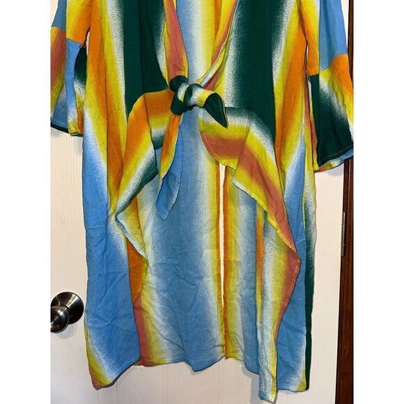 BCBGeneration Kimono Multi Striped Tie Front Size XSโ/Sm - Picture 5 of 15